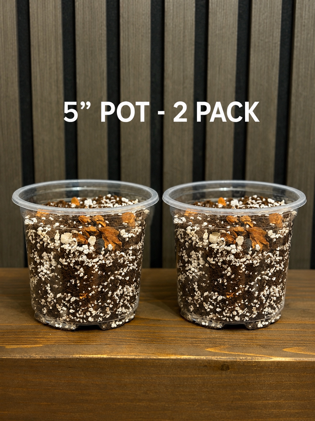 Chunky Soil Mix for Tropical Plants with Clear Pot, Reusable Portable Planting Bag, Multiple Sizes